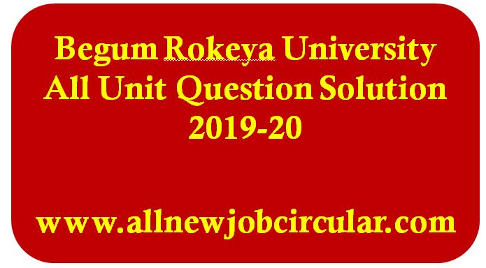 brur all unit question solve 2019-20