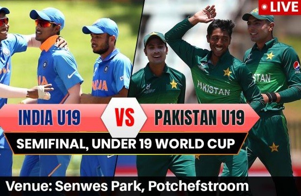 India vs Pakistan U19 Live Streaming Semi-Final 1 ICC World CUP 2020 Under 19 Super League Live Stream, Score Update