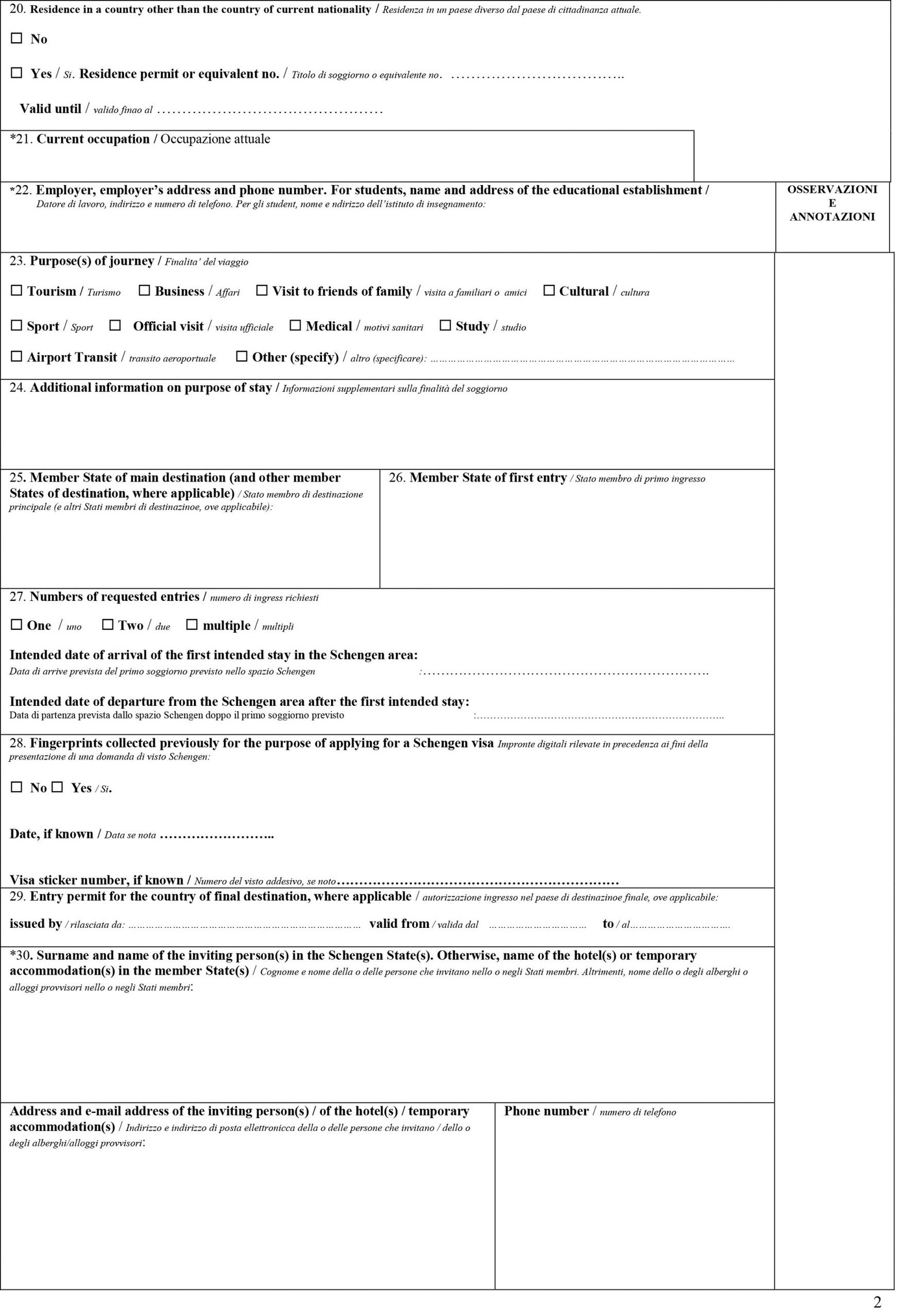 Italy Visa Application Form For Bangladeshi Work Agriculture Visa 2024 All New Job Circular