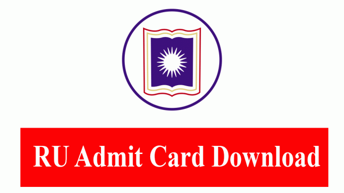 ru admit card download
