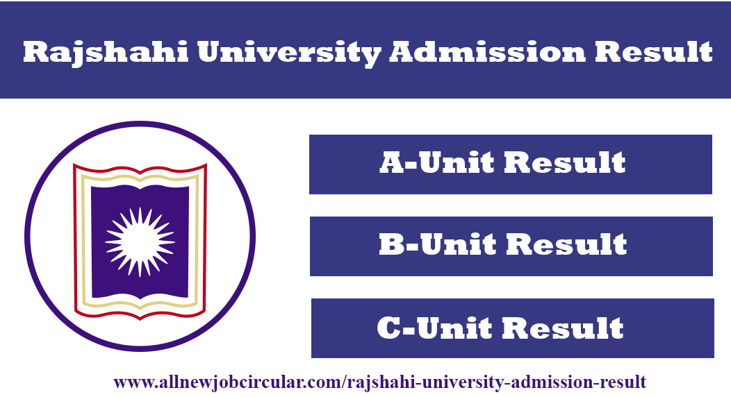 Rajshahi University Result 2024 – A, B, C Unit Admission