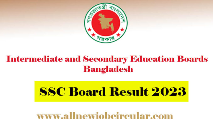 SSC Board Result 2023 Bangladesh