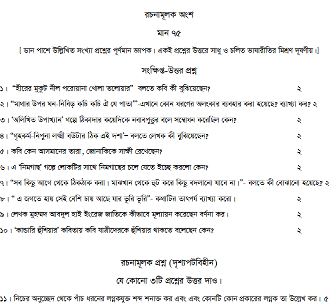 Class 9 Annual Exam Question Paper 2024